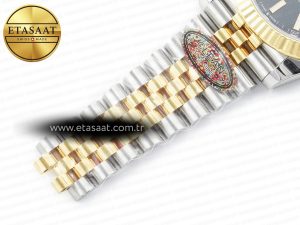DateJust 41mm 126333 Clean Best Edition Black Stick Dial on Jubilee Bracelet VR3235 - Görsel 26