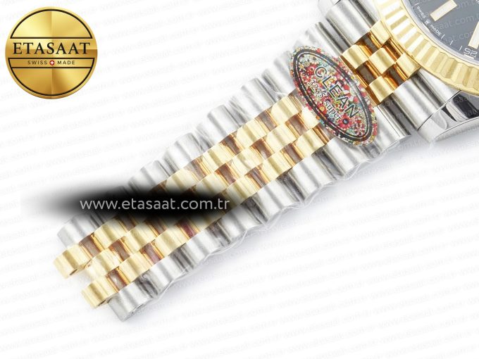 DateJust 41mm 126333 Clean Best Edition Black Stick Dial on Jubilee Bracelet VR3235 - Görsel 26
