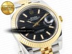 DateJust 41mm 126333 Clean Best Edition Black Stick Dial on Jubilee Bracelet VR3235 - Görsel 5