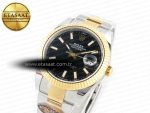 DateJust 41mm 126333 Clean Best Edition Black Stick Dial on Oyster Bracelet VR3235