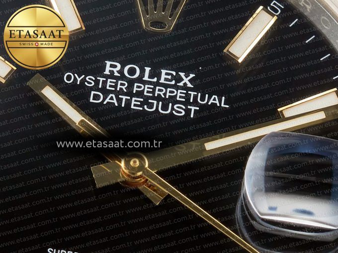 DateJust 41mm 126333 Clean Best Edition Black Stick Dial on Oyster Bracelet VR3235 - Görsel 10