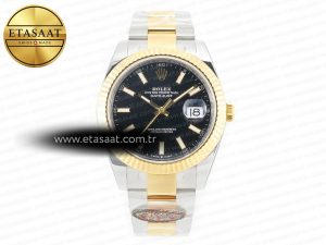 DateJust 41mm 126333 Clean Best Edition Black Stick Dial on Oyster Bracelet VR3235 - Görsel 3