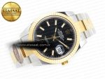 DateJust 41mm 126333 Clean Best Edition Black Stick Dial on Oyster Bracelet VR3235 - Görsel 8