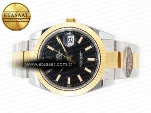 DateJust 41mm 126333 Clean Best Edition Black Stick Dial on Oyster Bracelet VR3235 - Görsel 9