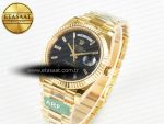 Rolex Day Date 228238 Steel Black Crystal Diamonds VR3255