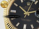 Rolex Day Date 228238 Steel Black Crystal Diamonds VR3255 - Görsel 10