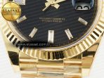 Rolex Day Date 228238 Steel Black Crystal Diamonds VR3255 - Görsel 13