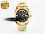 Rolex Day Date 228238 Steel Black Crystal Diamonds VR3255 - Görsel 3