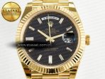 Rolex Day Date 228238 Steel Black Crystal Diamonds VR3255 - Görsel 4