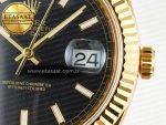 Day Date 40 228238 ARF 904L Steel Black Stick Dial on President Bracelet VR3255 - Görsel 12