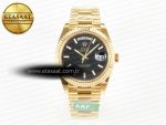 Day Date 40 228238 ARF 904L Steel Black Stick Dial on President Bracelet VR3255 - Görsel 3