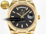 Day Date 40 228238 ARF 904L Steel Black Stick Dial on President Bracelet VR3255 - Görsel 4