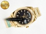 Day Date 40 228238 ARF 904L Steel Black Stick Dial on President Bracelet VR3255 - Görsel 8