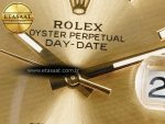 Day Date 40 228238 ARF 904L Steel Gold Stick Dial on President Bracelet VR3255 - Görsel 11
