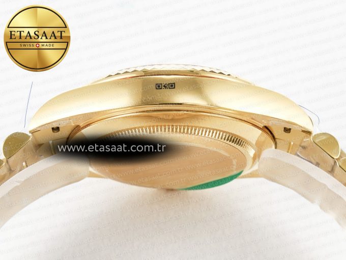 Day Date 40 228238 ARF 904L Steel Gold Stick Dial on President Bracelet VR3255 - Görsel 14