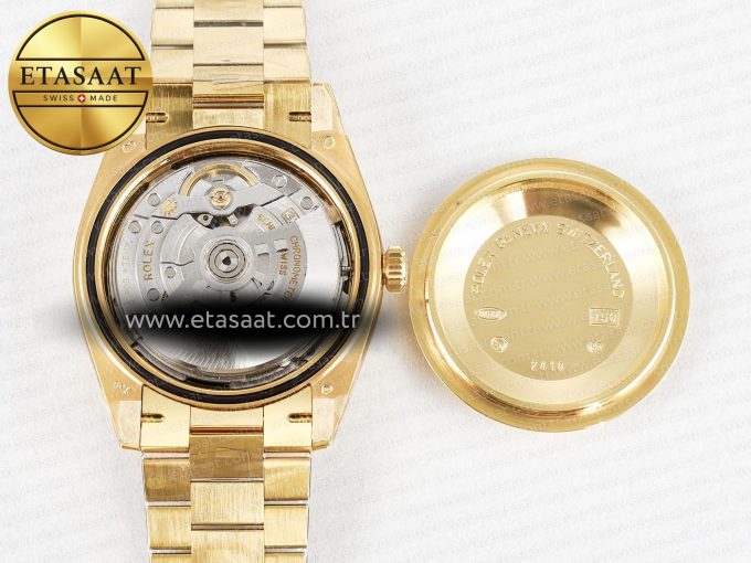 Day Date 40 228238 ARF 904L Steel Gold Stick Dial on President Bracelet VR3255 - Görsel 18