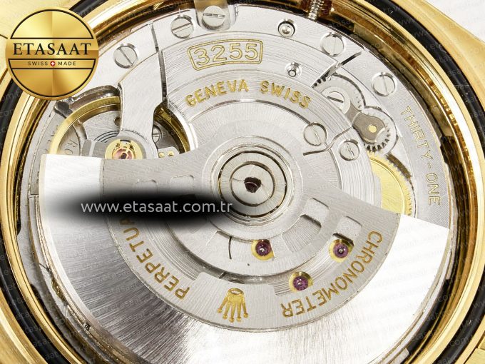 Day Date 40 228238 ARF 904L Steel Gold Stick Dial on President Bracelet VR3255 - Görsel 20