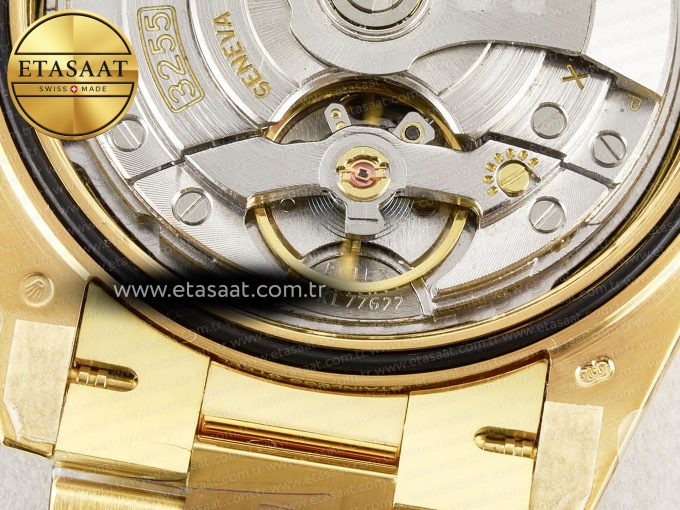 Day Date 40 228238 ARF 904L Steel Gold Stick Dial on President Bracelet VR3255 - Görsel 24