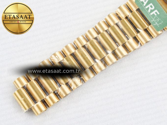 Day Date 40 228238 ARF 904L Steel Gold Stick Dial on President Bracelet VR3255 - Görsel 27
