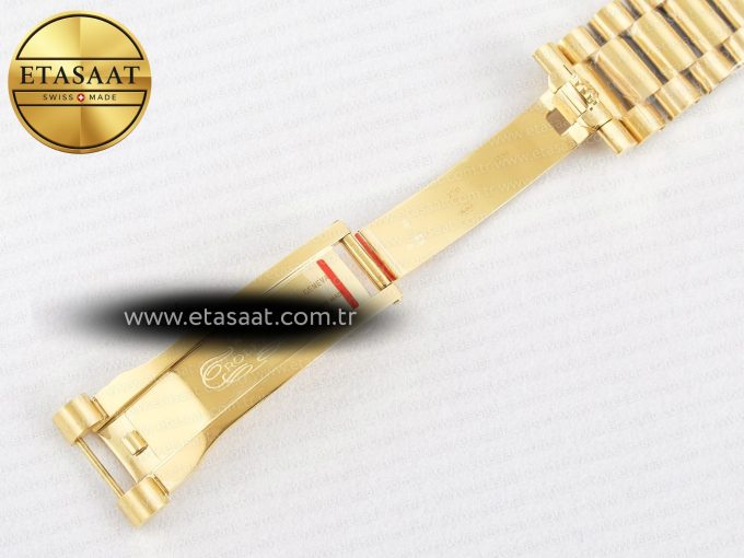 Day Date 40 228238 ARF 904L Steel Gold Stick Dial on President Bracelet VR3255 - Görsel 28