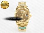Day Date 40 228238 ARF 904L Steel Gold Stick Dial on President Bracelet VR3255 - Görsel 3