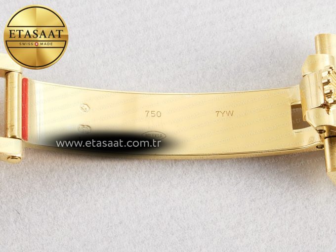 Day Date 40 228238 ARF 904L Steel Gold Stick Dial on President Bracelet VR3255 - Görsel 31