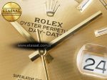Day Date 40 228238 ARF 904L Steel YG Crystal Diamonds Bezel on President Bracelet VR3255 - Görsel 11