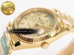 Day Date 40 228238 ARF 904L Steel YG Crystal Diamonds Bezel on President Bracelet VR3255 - Görsel 6