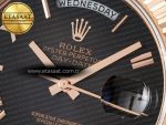 Day Date 40 RG 228235 ARF 1:1 Best Edition Black Roman Dial on President Bracelet VR3255 - Görsel 10