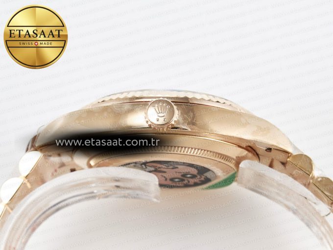 Day Date 40 RG 228235 ARF 1:1 Best Edition Black Roman Dial on President Bracelet VR3255 - Görsel 15