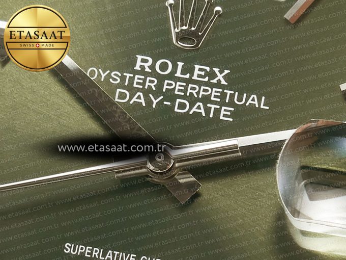 Day Date 40 SS 228239 ARF 1:1 Best Edition Green Roman Dial on President Bracelet VR3255 - Görsel 10