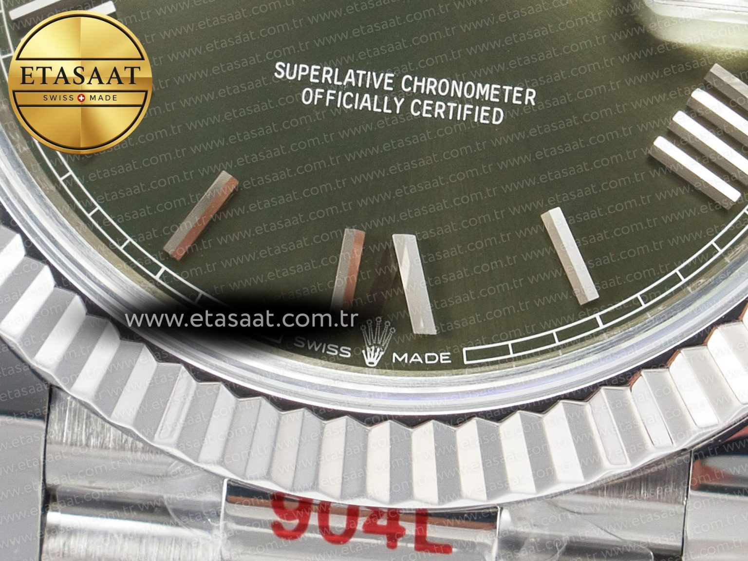 Day Date 40 SS 228239 ARF 1:1 Best Edition Green Roman Dial on President Bracelet VR3255 - Görsel 11