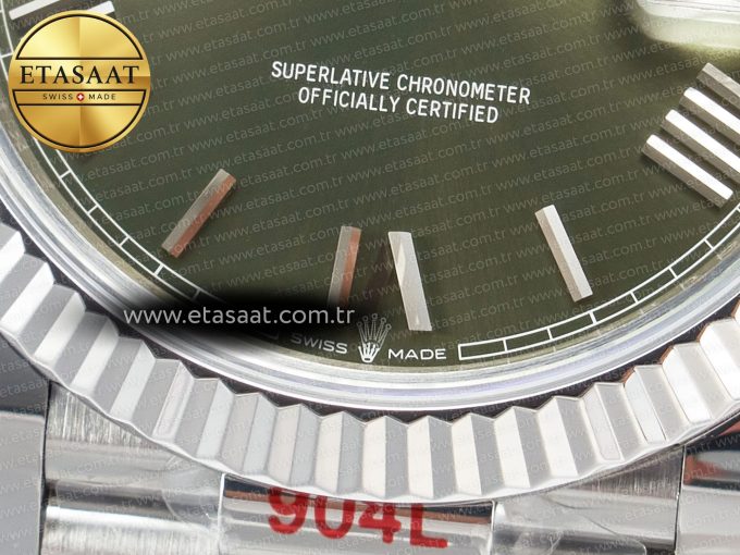 Day Date 40 SS 228239 ARF 1:1 Best Edition Green Roman Dial on President Bracelet VR3255 - Görsel 11