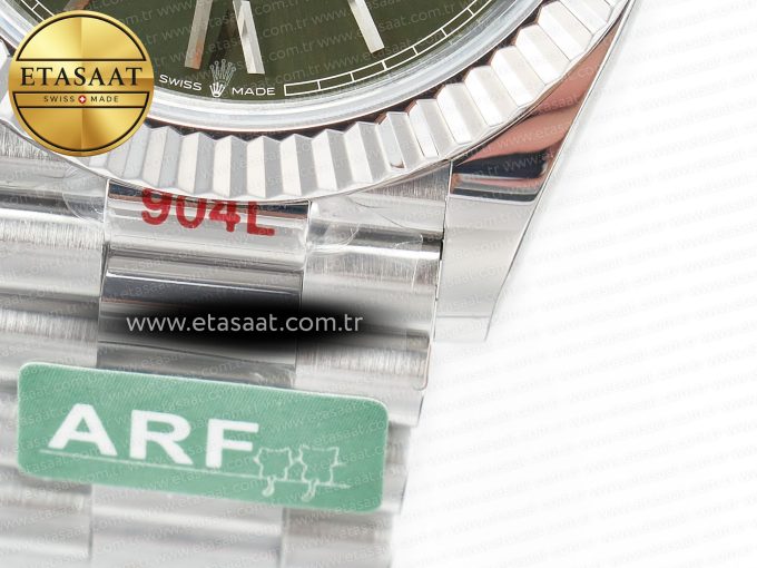 Day Date 40 SS 228239 ARF 1:1 Best Edition Green Roman Dial on President Bracelet VR3255 - Görsel 13