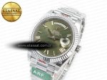 Day Date 40 SS 228239 ARF 1:1 Best Edition Green Roman Dial on President Bracelet VR3255 - Görsel 2
