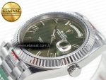 Day Date 40 SS 228239 ARF 1:1 Best Edition Green Roman Dial on President Bracelet VR3255 - Görsel 6