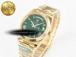 Day Date 40 YG 228238 ARF 1:1 Best Edition Green Roman Dial on President Bracelet VR3255