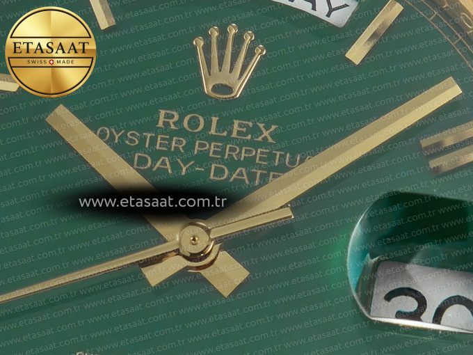 Day Date 40 YG 228238 ARF 1:1 Best Edition Green Roman Dial on President Bracelet VR3255 - Görsel 11
