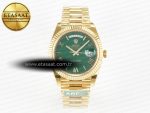 Day Date 40 YG 228238 ARF 1:1 Best Edition Green Roman Dial on President Bracelet VR3255 - Görsel 3