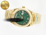 Day Date 40 YG 228238 ARF 1:1 Best Edition Green Roman Dial on President Bracelet VR3255 - Görsel 9