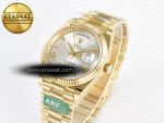 Day Date 40 YG 228238 ARF 1:1 Best Edition Silver Roman Dial on President Bracelet VR3255