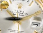 Day Date 40 YG 228238 ARF 1:1 Best Edition Silver Roman Dial on President Bracelet VR3255 - Görsel 11