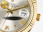 Day Date 40 YG 228238 ARF 1:1 Best Edition Silver Roman Dial on President Bracelet VR3255 - Görsel 12