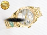 Day Date 40 YG 228238 ARF 1:1 Best Edition Silver Roman Dial on President Bracelet VR3255 - Görsel 8