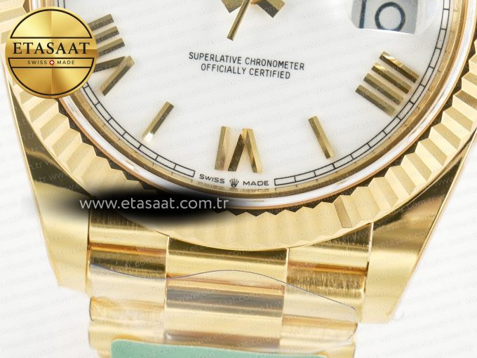 Day Date 40 YG 228238 ARF 1:1 Best Edition White Roman Dial on President Bracelet VR3255 - Görsel 13