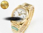 Day Date 40 YG 228238 ARF 1:1 Best Edition White Roman Dial on President Bracelet VR3255 - Görsel 2