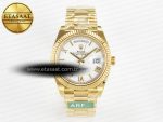 Day Date 40 YG 228238 ARF 1:1 Best Edition White Roman Dial on President Bracelet VR3255 - Görsel 3