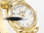 Day Date 40 YG 228238 ARF 1:1 Best Edition White Roman Dial on President Bracelet VR3255 - Görsel 5