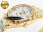 Day Date 40 YG 228238 ARF 1:1 Best Edition White Roman Dial on President Bracelet VR3255 - Görsel 6