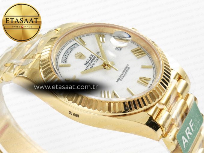 Day Date 40 YG 228238 ARF 1:1 Best Edition White Roman Dial on President Bracelet VR3255 - Görsel 7
